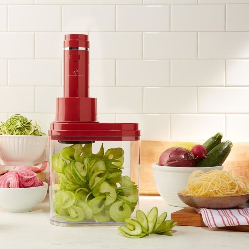3-in-1 Wolfgang Puck Electric Spiralizer With 3 Blades Image 1