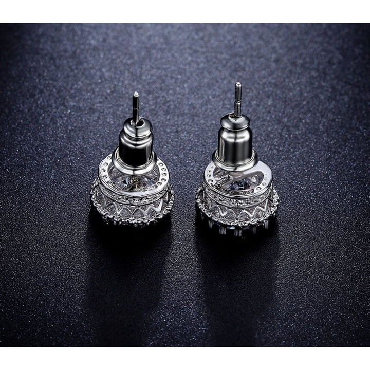 Angel Beauty Crystal Cubic Zirconia Stud Earrings Image 2