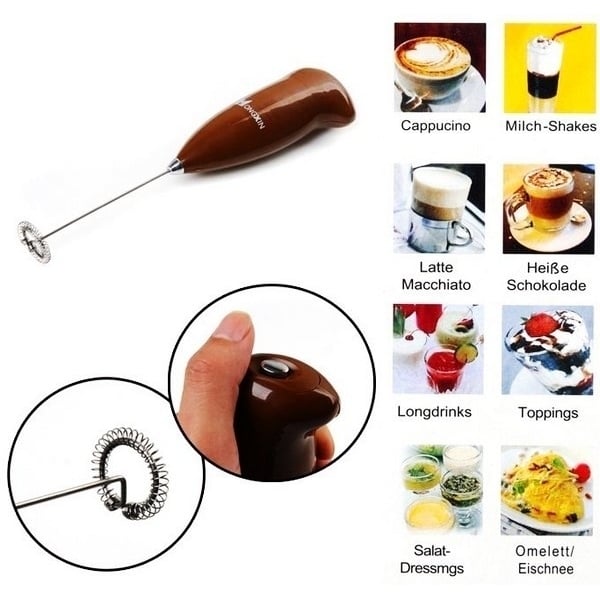 Electric Mixer - Cappuccino Milkshake Egg Beater Whisk Frother Image 2