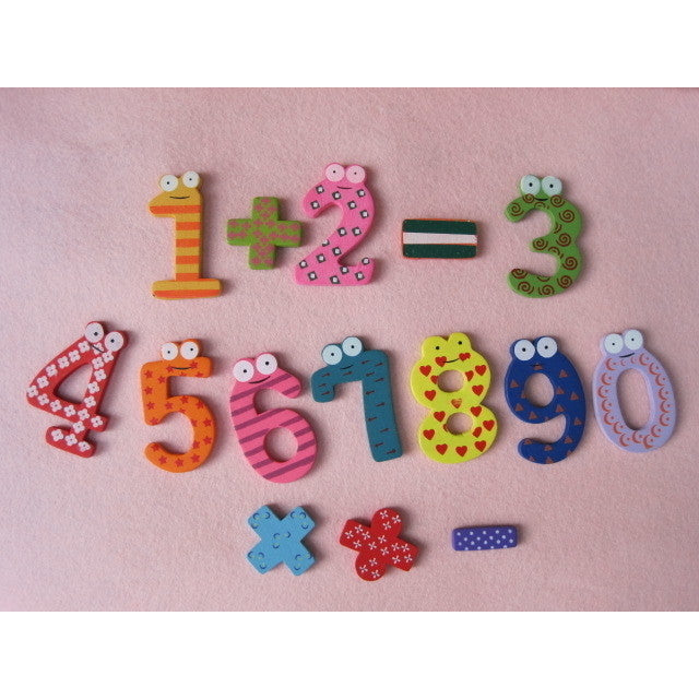 26 WOODEN MAGNETIC LETTERS + FREE 15 NUMBERS and SYMBOLS! Image 7