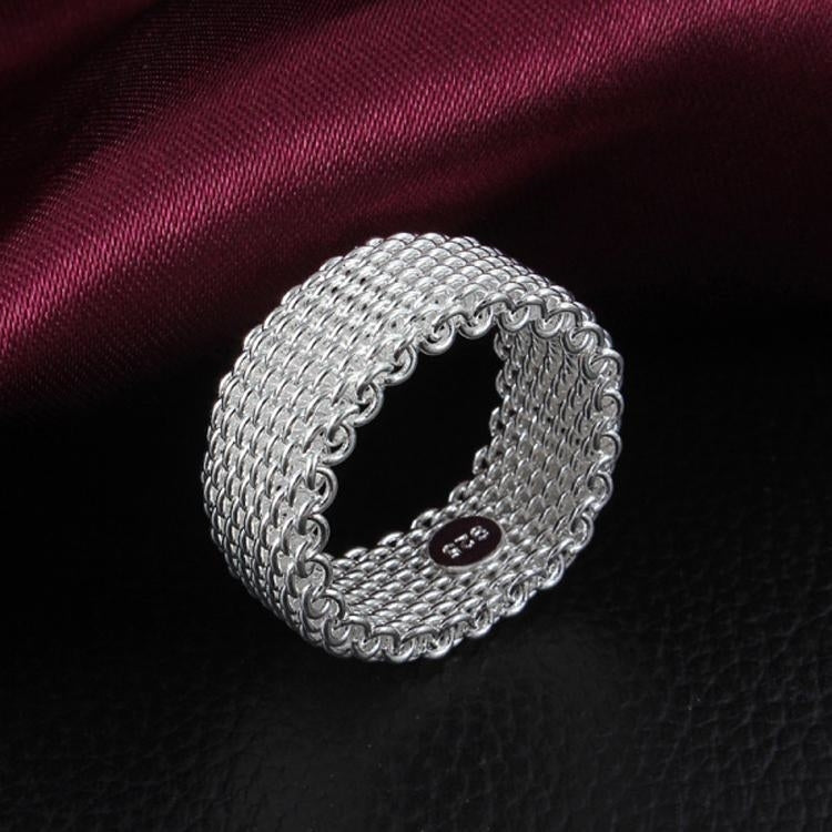 Sterling Silver Wire Mesh Ring Image 3