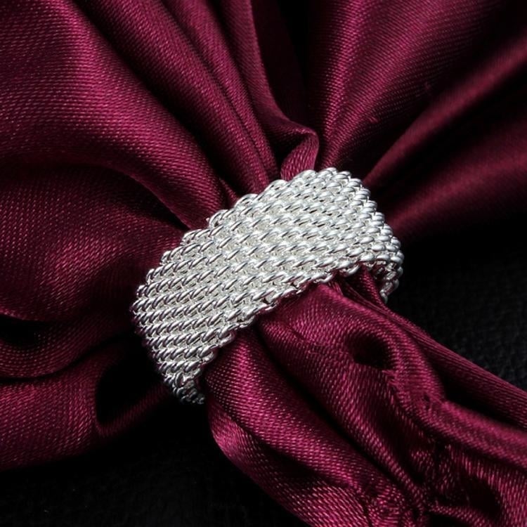Sterling Silver Wire Mesh Ring Image 4
