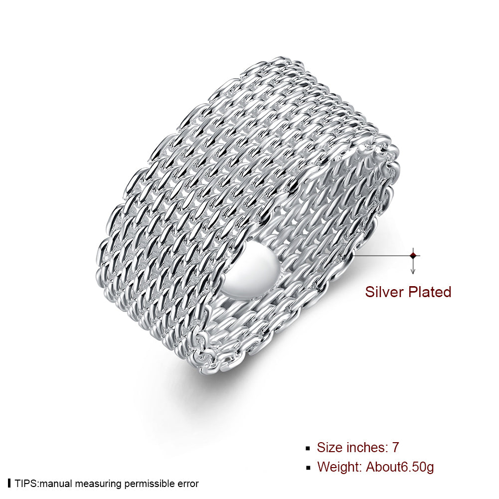 Sterling Silver Wire Mesh Ring Image 6