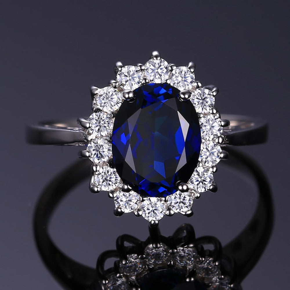 Blue Cubic Zirconia Jewelry Set Image 3