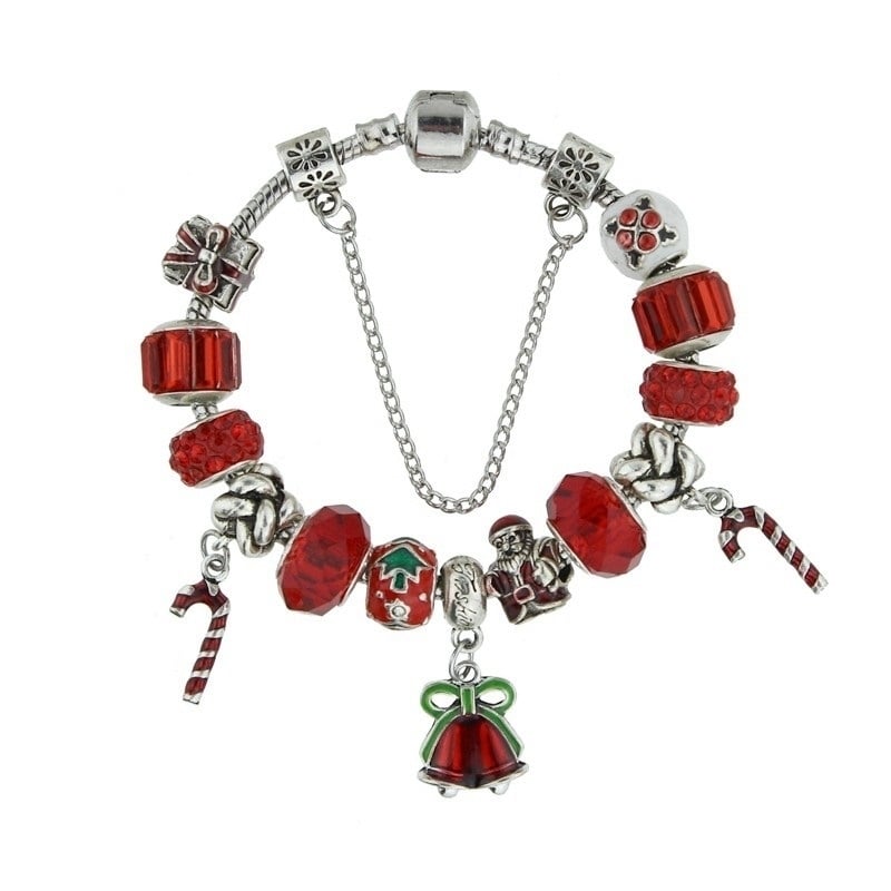 Christmas Charm Bracelet Jingle Bells Image 1