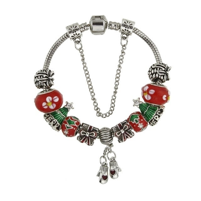 Christmas Charm Bracelet Mittens Image 1