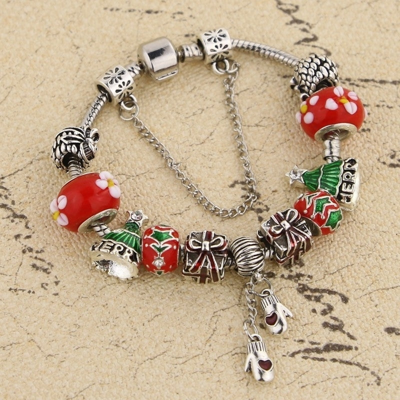 Christmas Charm Bracelet Mittens Image 2