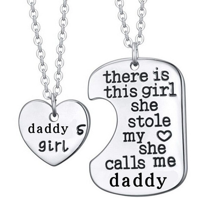 There Is This Girl She Stole My Heart She Calls Me DADDY  Pendant Necklace Image 1