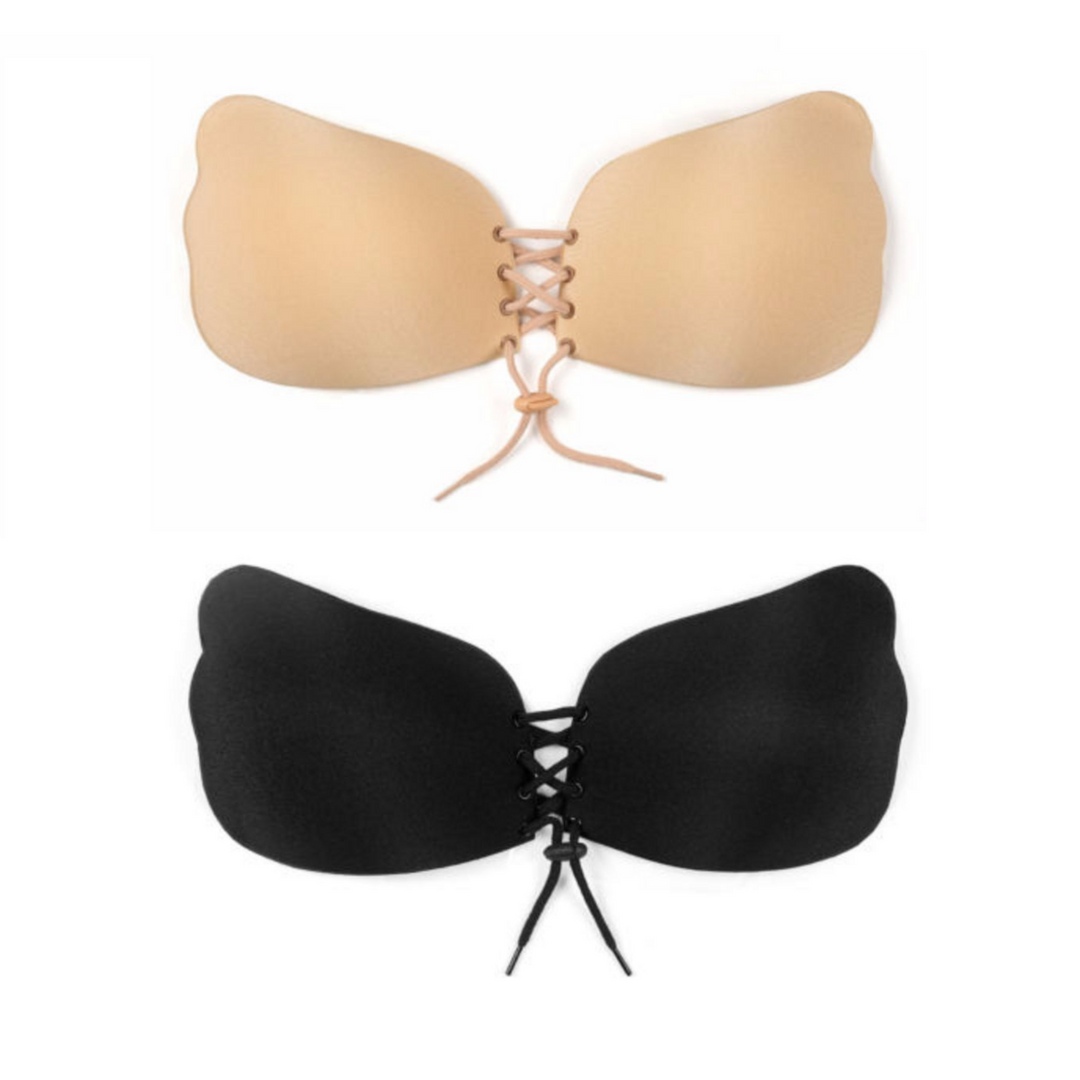 Strapless Backless Invisible Push-up Reusable Butterfly Bra Image 1