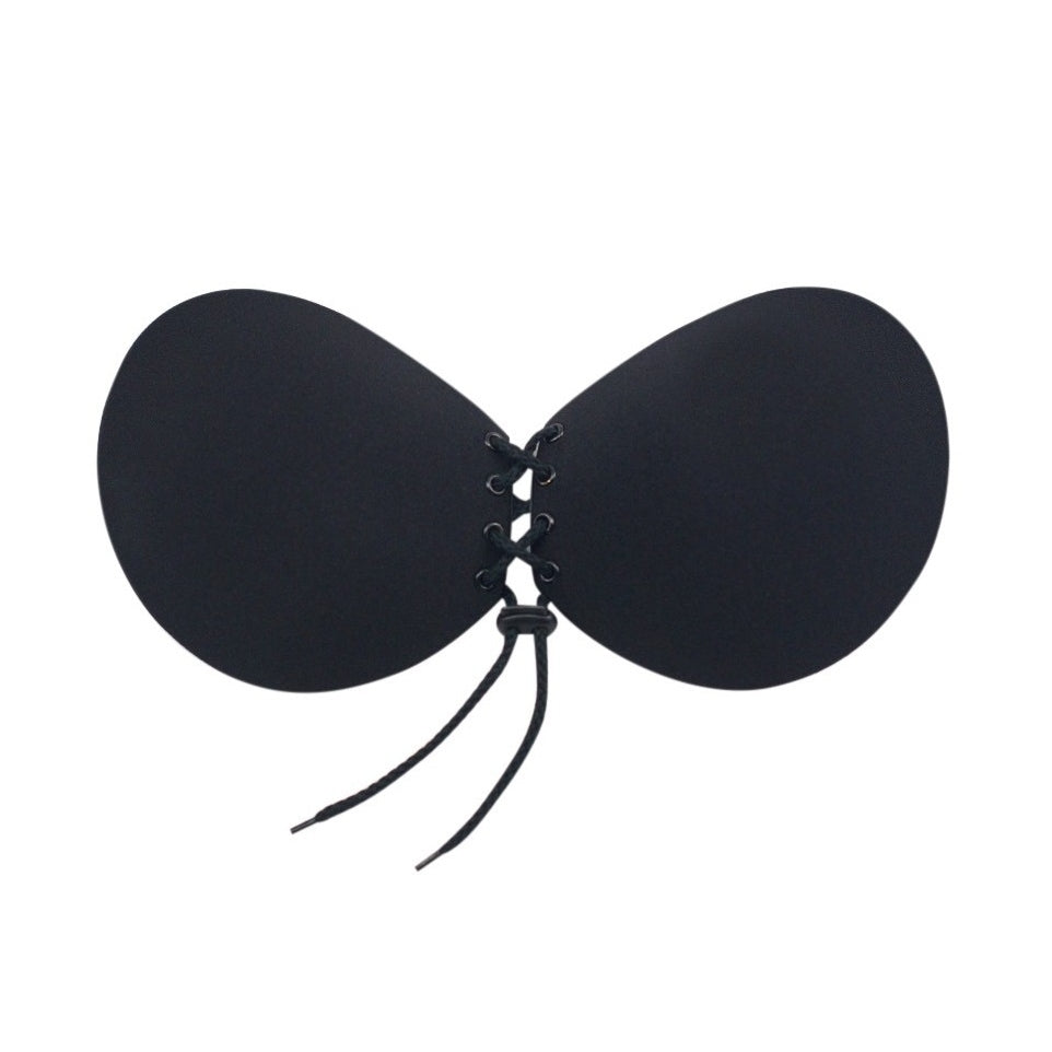 Strapless Backless Invisible Push-up Reusable Round Bra Image 3