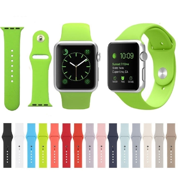 Replacement Silicone Band for Apple Watch Image 1