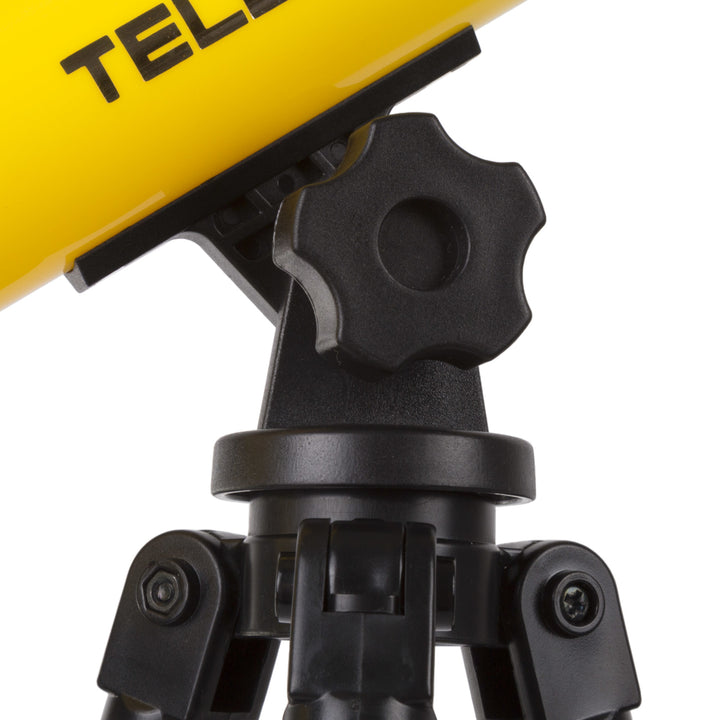 Hey! Play Kids Telescope 40mm with Adjustable Tripod 30x Magnification Yellow Image 3