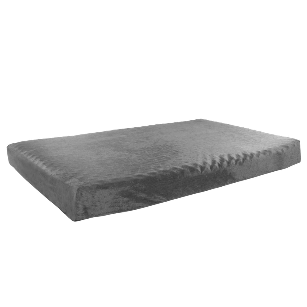 Orthopedic Pet Bed - Egg Crate and Memory Foam with Washable Cover 46x27x4 Extra Large - Gray Image 2