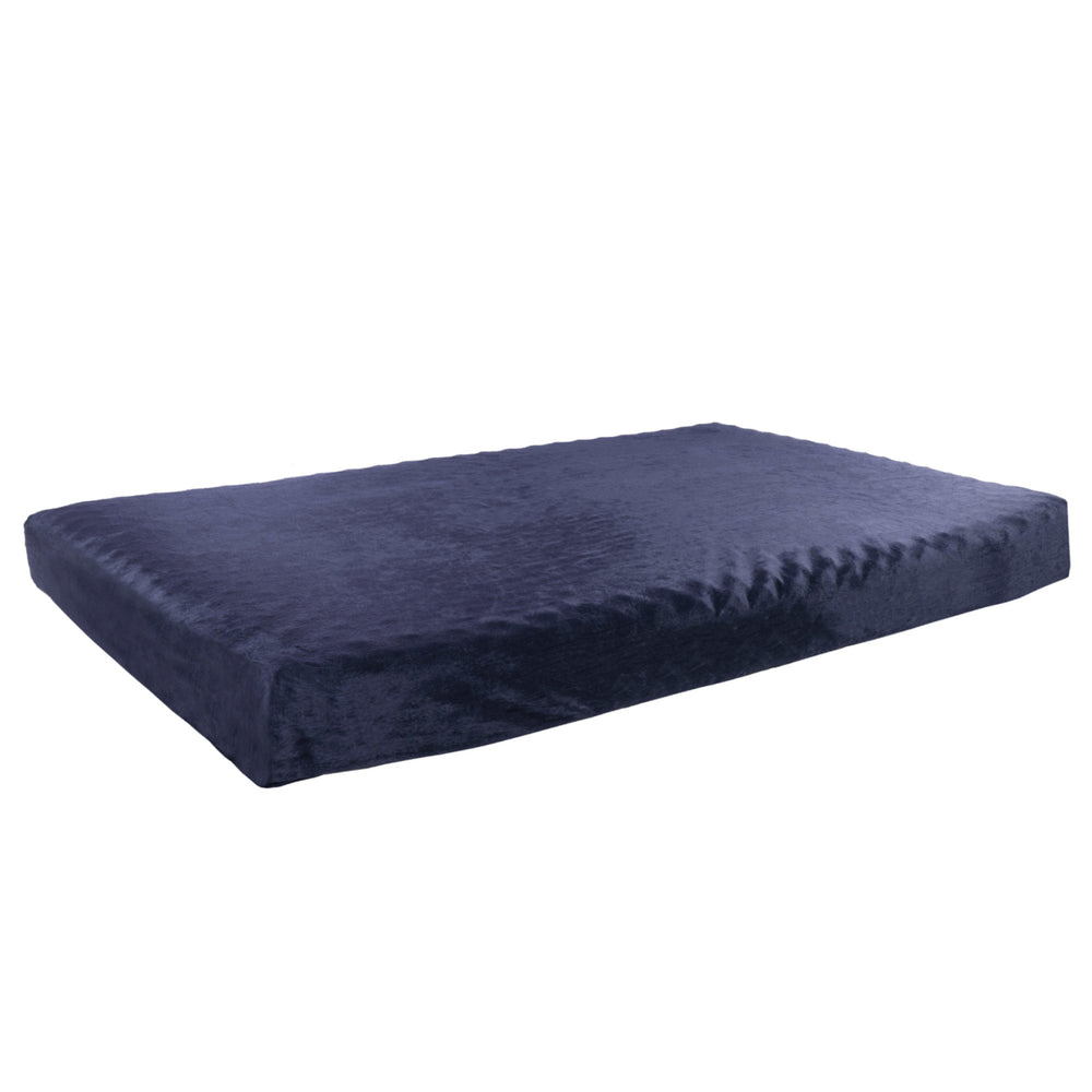 Orthopedic Pet Bed - Egg Crate and Memory Foam with Washable Cover 46x27x4 Extra Large - Navy Image 2