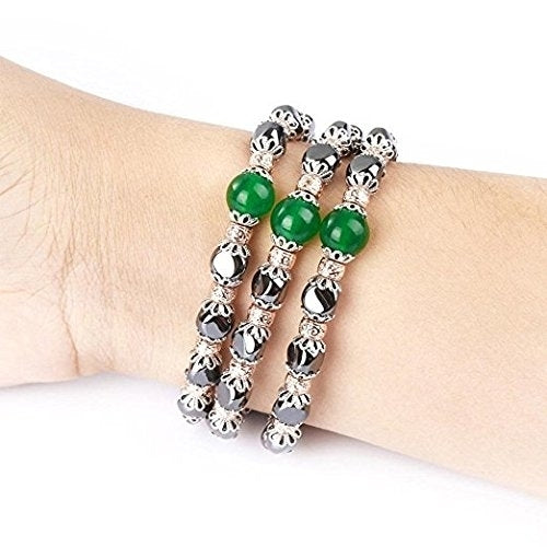 Navor Replacement Women Fashionable Beaded Bracelet Band Strap for Apple Watch Series 1 Series 2 42mm Image 2