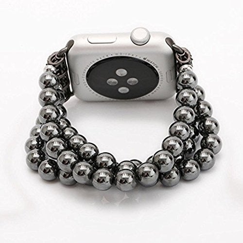 Navor Replacement Women Fashionable Beaded Bracelet Band Strap for Apple Watch Series 1 Series 2 42mm Image 3