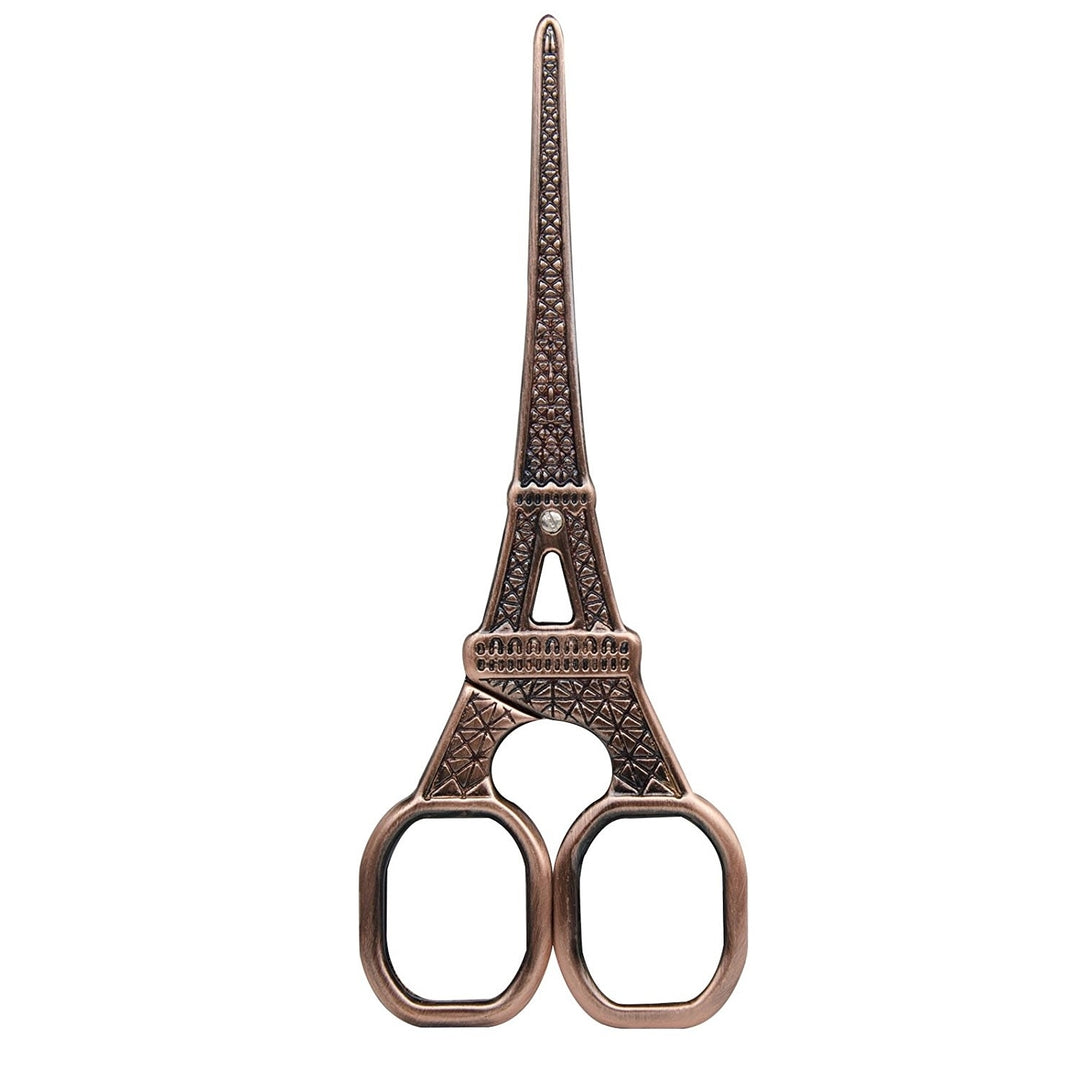 Eiffel Tower Embroidery Scissors 5.51-inch Small Sewing Scissors Retro Style Craft Scissors for Art Needle Work Image 4