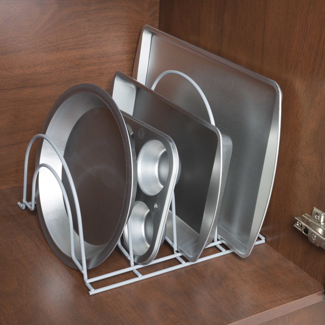 Lavish Home Iron Kitchen Cabinet Organizer Rack for Pots Pans and Lids 9x10.25x11 Image 3