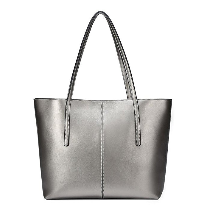 Womens Handbag Genuine Leather Tote Shoulder Bags Soft Image 1