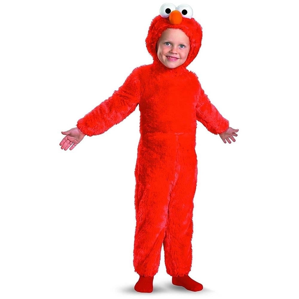 Sesame Street Elmo Costume Plush faux Kids Outfit Size S 2T Toddler Disguise Image 1