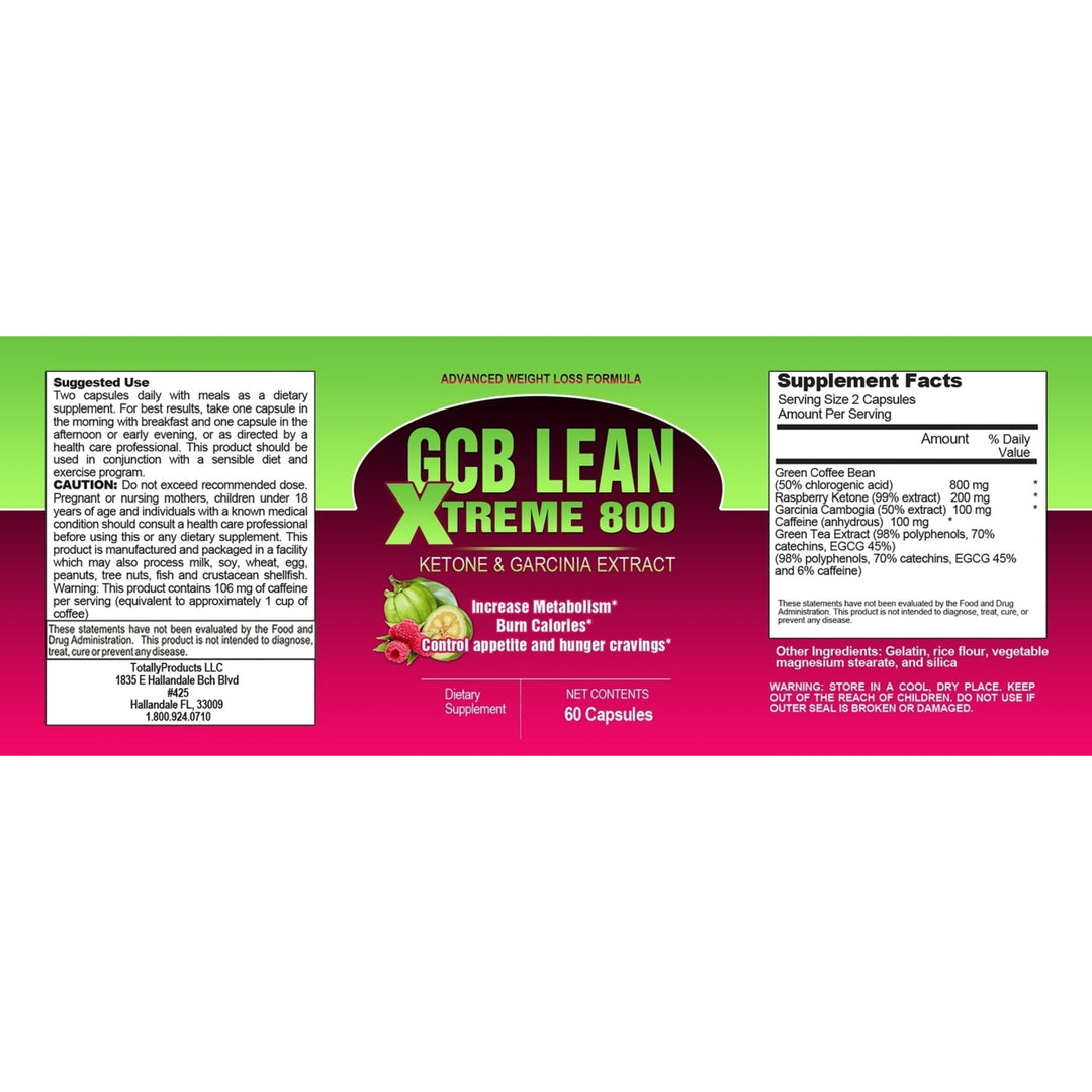 GCB Lean Extreme with Raspberry Ketones and Garcinia Extract (buy 2 get 1 FREE) Image 3