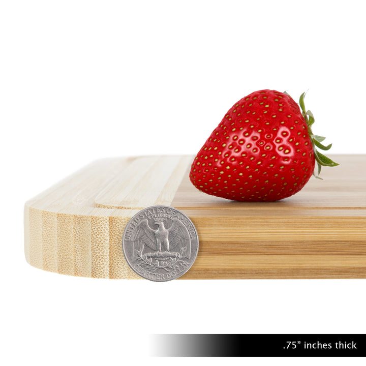 Bamboo Cutting Board Professional Quality 81x12 Inches Antibacterial Juice Groove Image 3