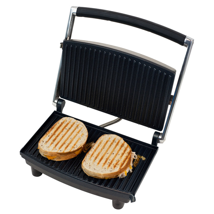 Grill and Panini Press - Non-Stick Sandwich Press Hot Ham and Cheese Image 1