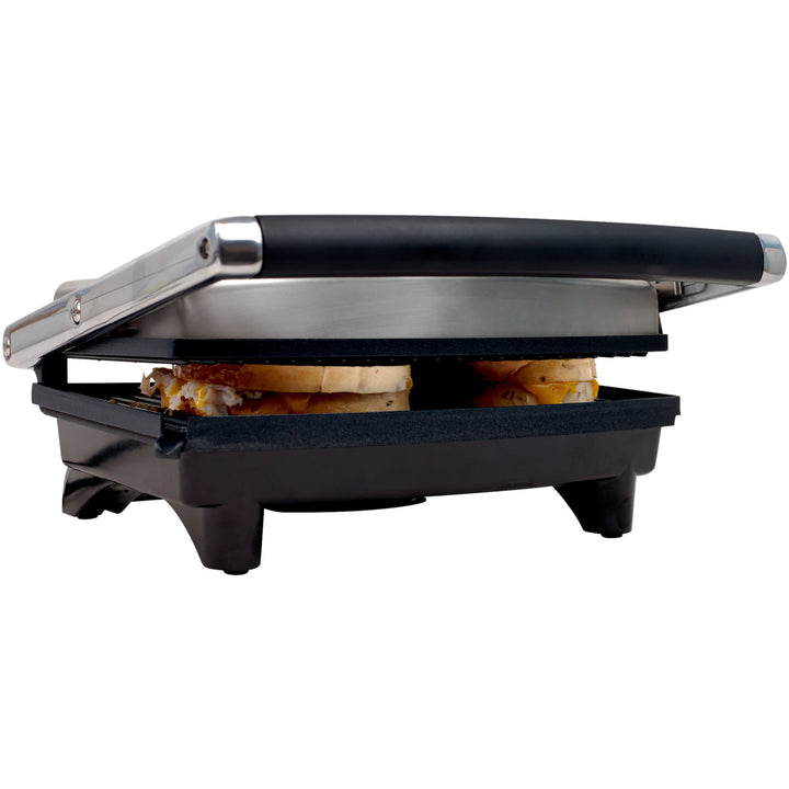 Grill and Panini Press - Non-Stick Sandwich Press Hot Ham and Cheese Image 3