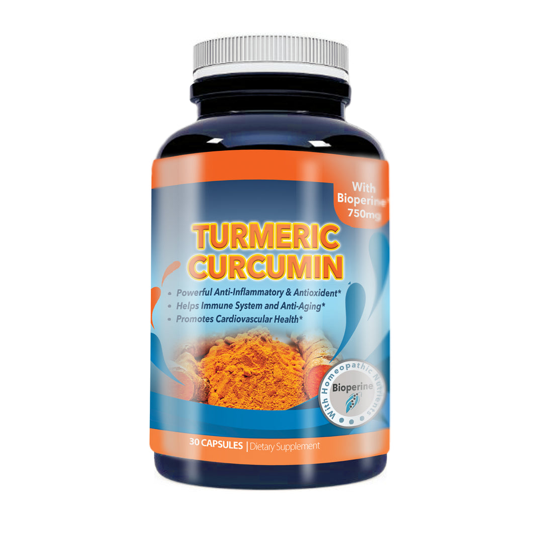 Turmeric Curcumin 750 mg with 95-percent Curcuminoids Extract plus Bioperine (30 capsules) Image 1