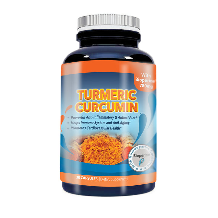 Turmeric Curcumin 750 mg with 95-percent Curcuminoids Extract plus Bioperine (30 capsules) Image 1