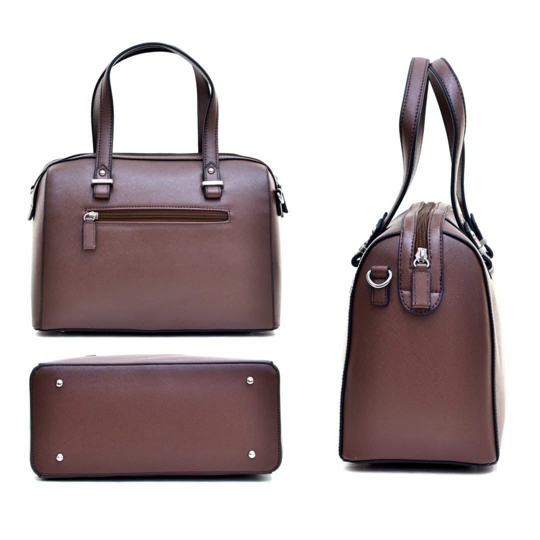 Dasein Barrel Body Satchel with Removable Shoulder Strap Image 7