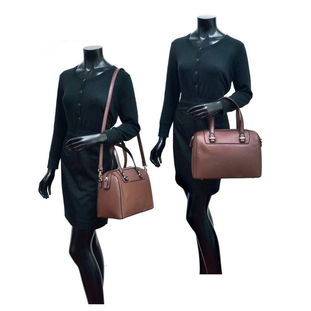 Dasein Barrel Body Satchel with Removable Shoulder Strap Image 10