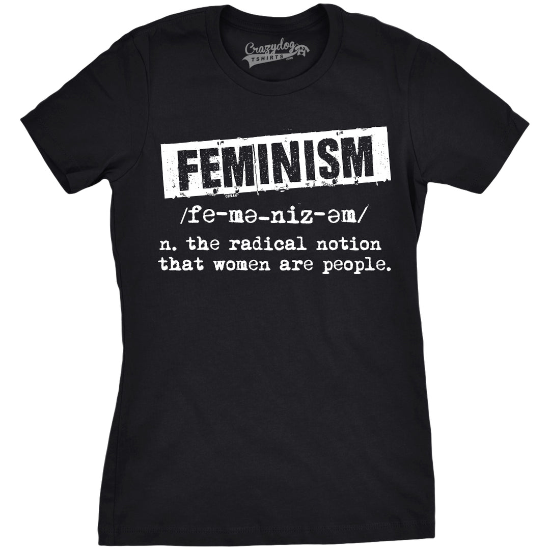 Womens Feminist Definition Cool Empowerment T-shirt For Ladies Image 4