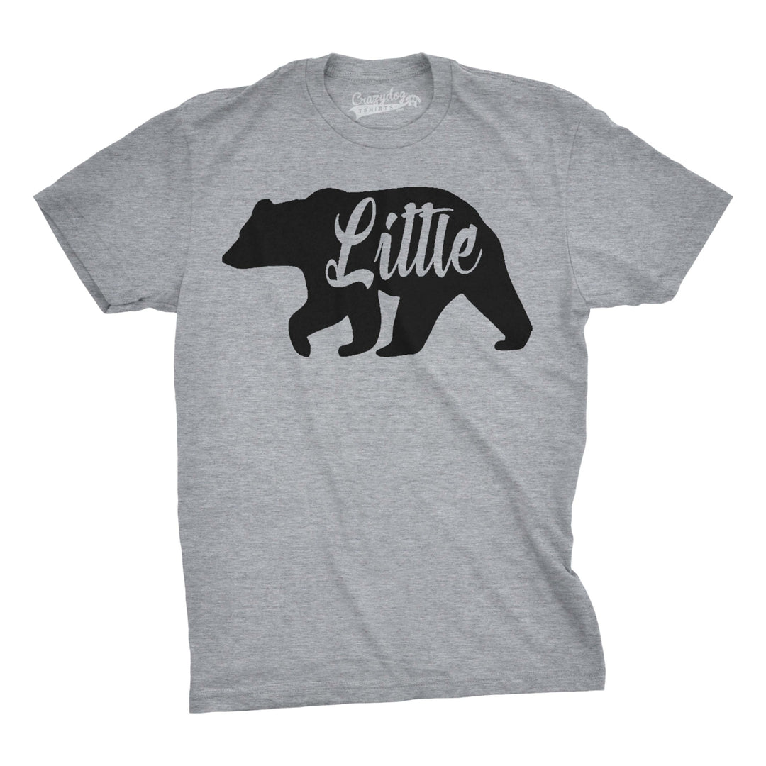 Youth Little Bear Cute Gift for Children Brother Funny Novelty Family T shirt Image 4