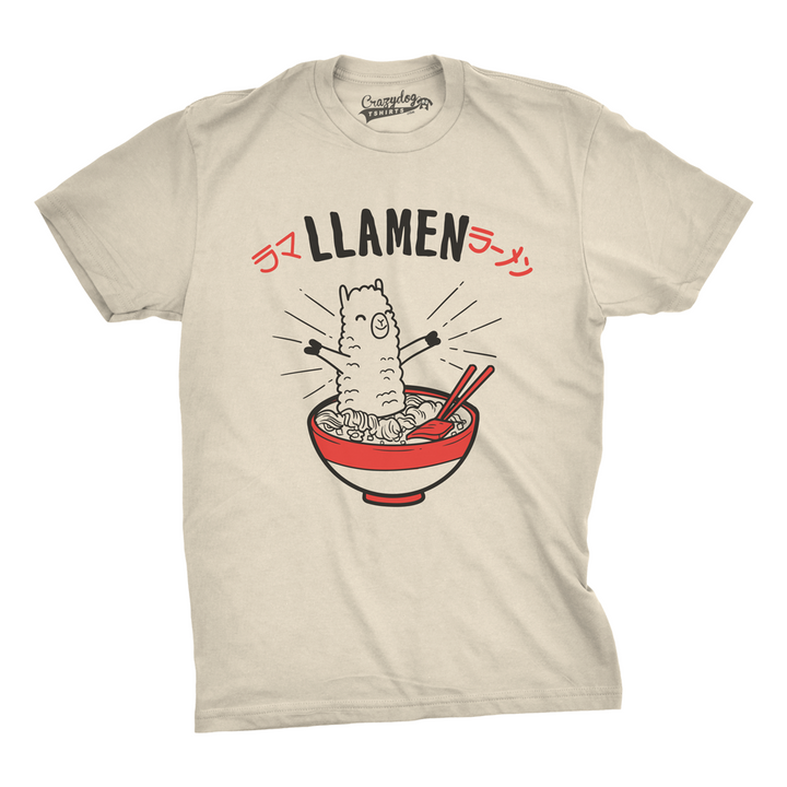 Mens Llamen Funny Llama T Shirt Hilarious Gift for Foodie Hilarious Sayings Image 4