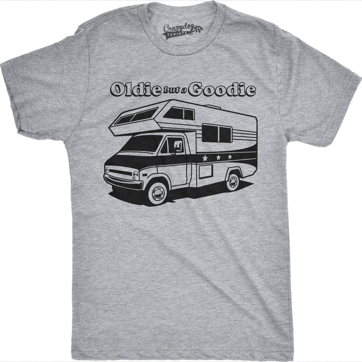 Mens Oldie But a Goodie Funny RV Camper Tee Vintage Shirts Novelty Retro T shirt Image 1