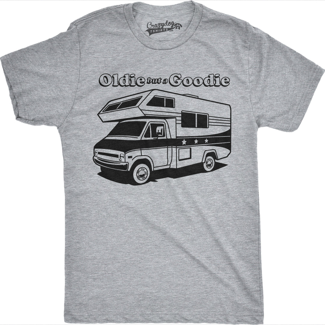 Mens Oldie But a Goodie Funny RV Camper Tee Vintage Shirts Novelty Retro T shirt Image 4