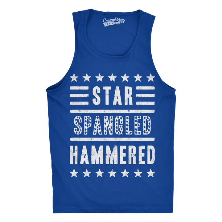 Mens Star Spangled Hammered Funny Shirts Workout Sleeveless Fitness Tank Top Image 7