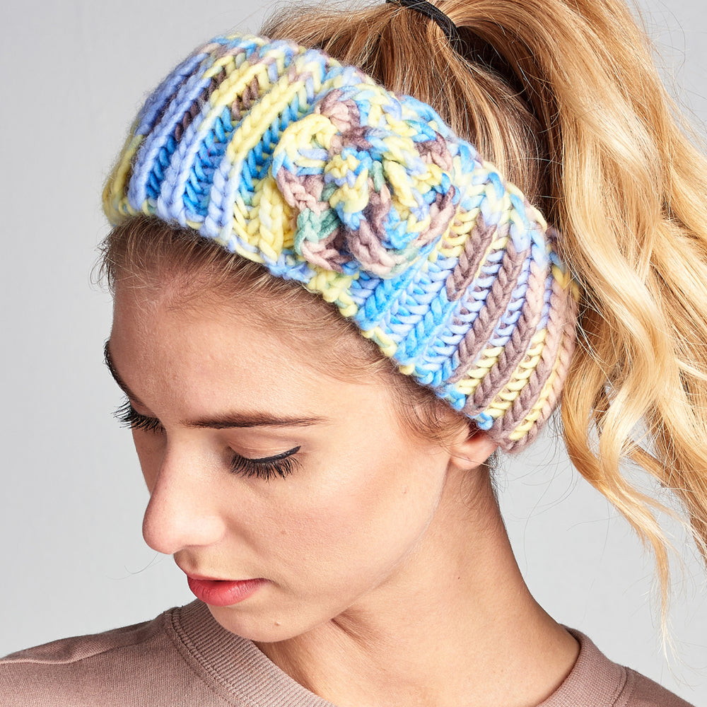 Crochet Knit Headband Image 2