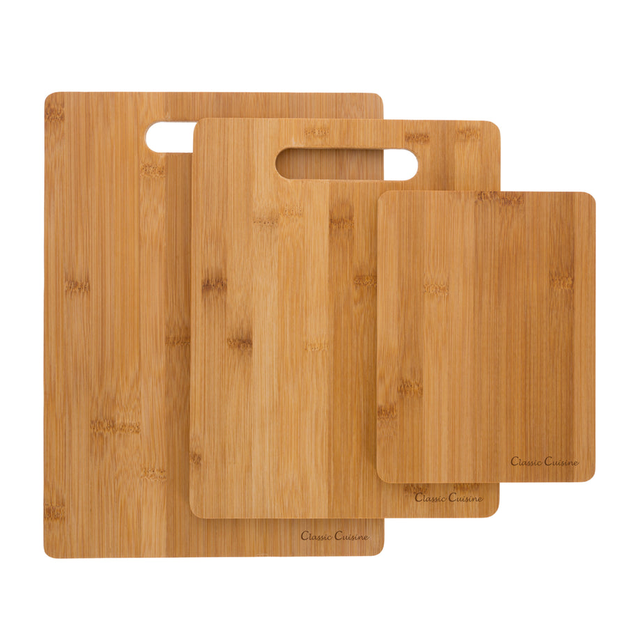 Set of 3 Bamboo Cutting Boards by Classic Cuisine Image 1