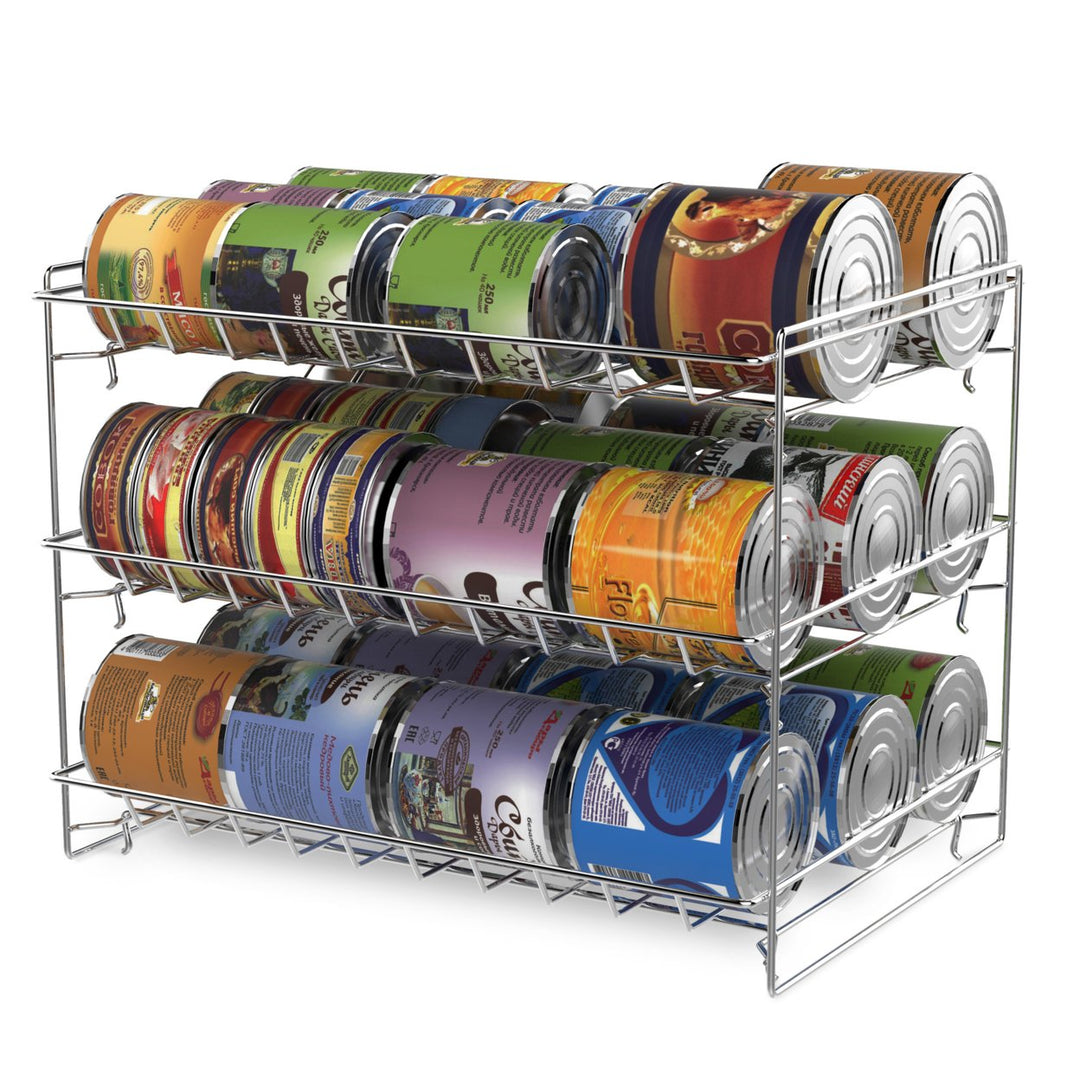 3 Tier Can Dispenser - Stackable Can Organizer Rack for Kitchen PantryCountertopand Cabinets Image 4