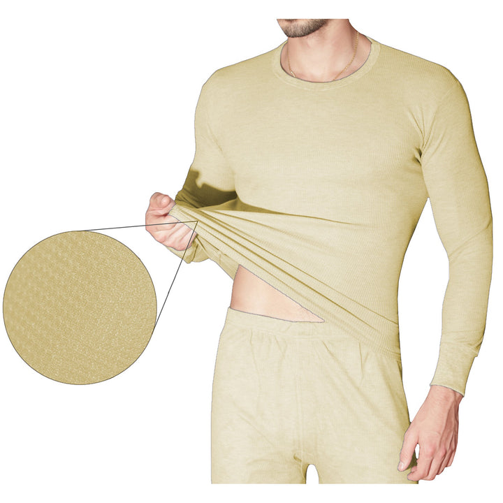 Therma Tekk 2-Piece Mens Cotton Waffle Knit Thermal Underwear Set M-2XL Image 4