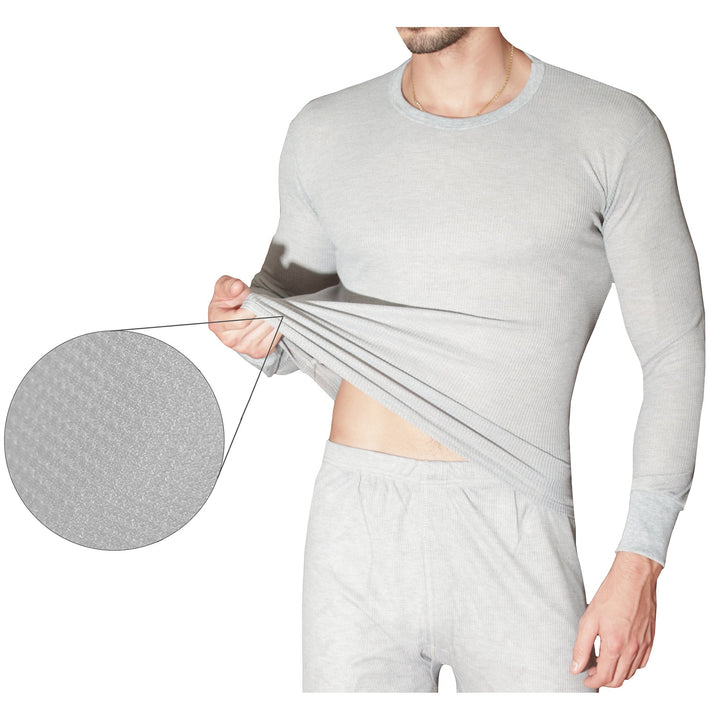 Therma Tekk 2-Piece Mens Cotton Waffle Knit Thermal Underwear Set M-2XL Image 6