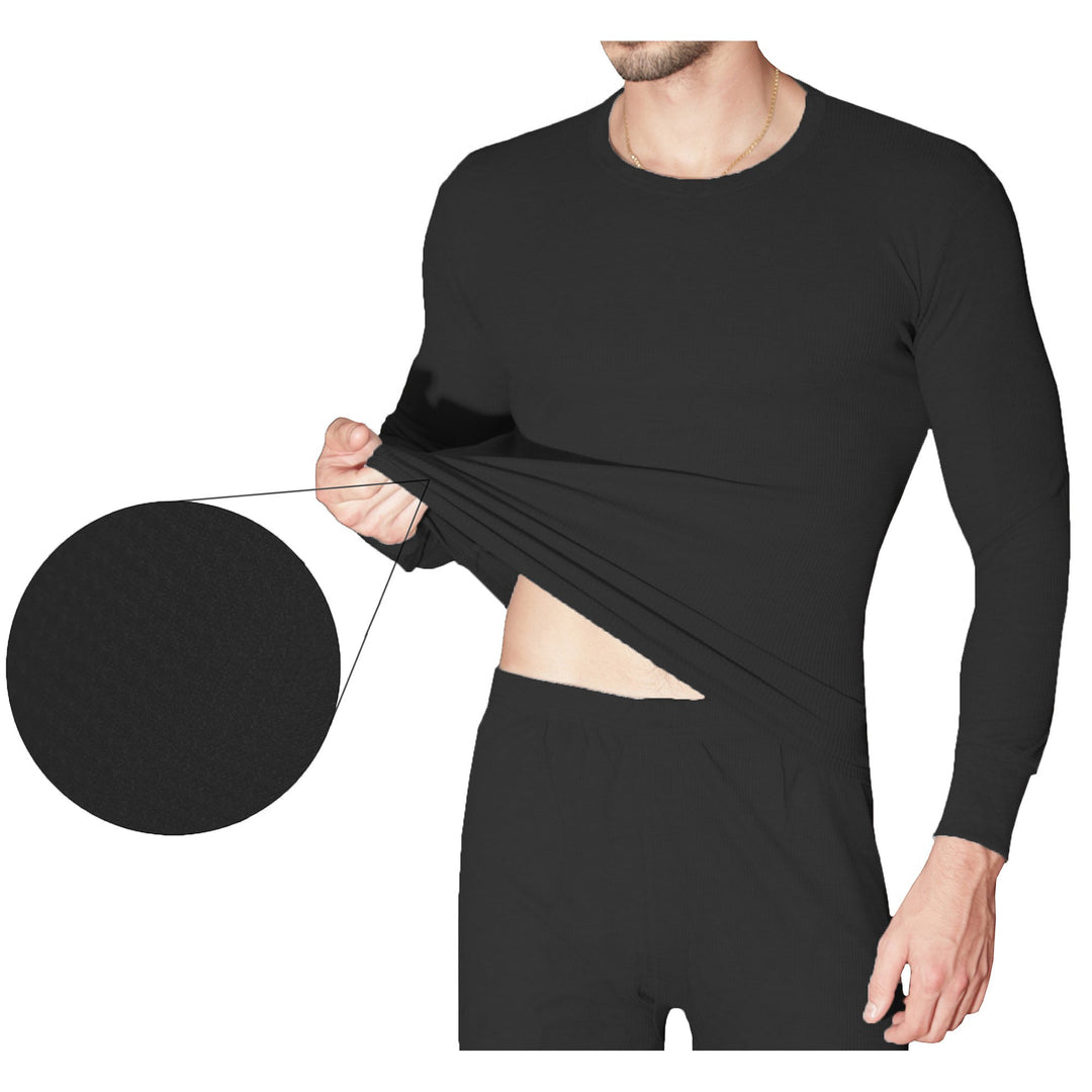 Therma Tekk 2-Piece Mens Cotton Waffle Knit Thermal Underwear Set M-2XL Image 2