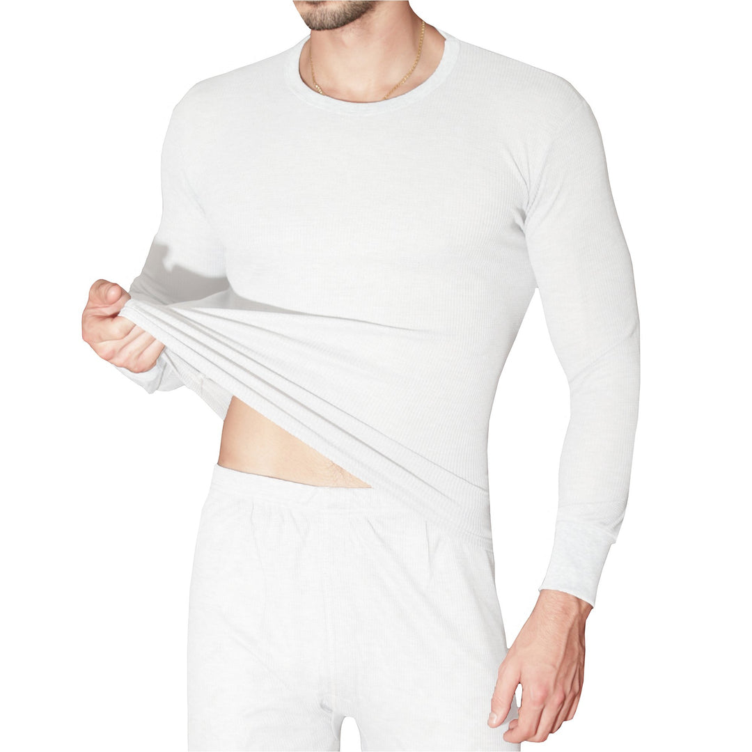 Therma Tekk 2-Piece Mens Cotton Waffle Knit Thermal Underwear Set M-2XL Image 4