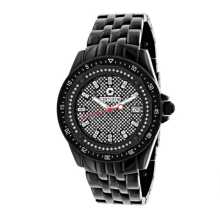 Black Centorum Diamond Watch 0.5ct Midsize Falcon Image 1