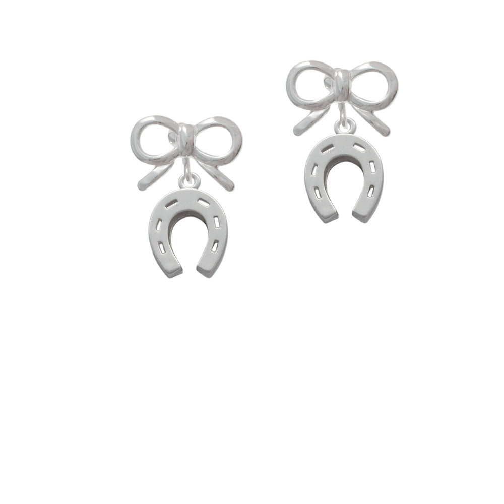 Horseshoe Crystal Clip On Earrings Image 9