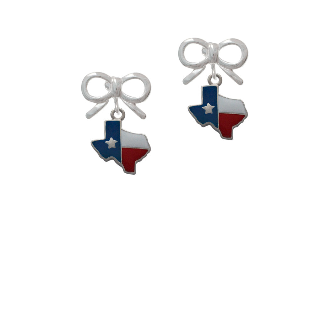 Enamel Lone Star Texas Crystal Clip On Earrings Image 9