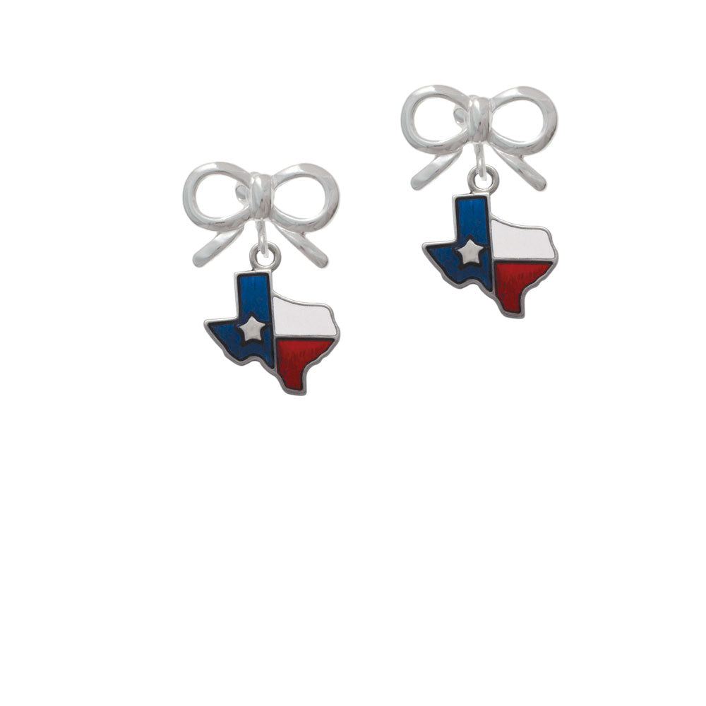 Texas - Lone Star Glass Crystal Clip On Earrings Image 9