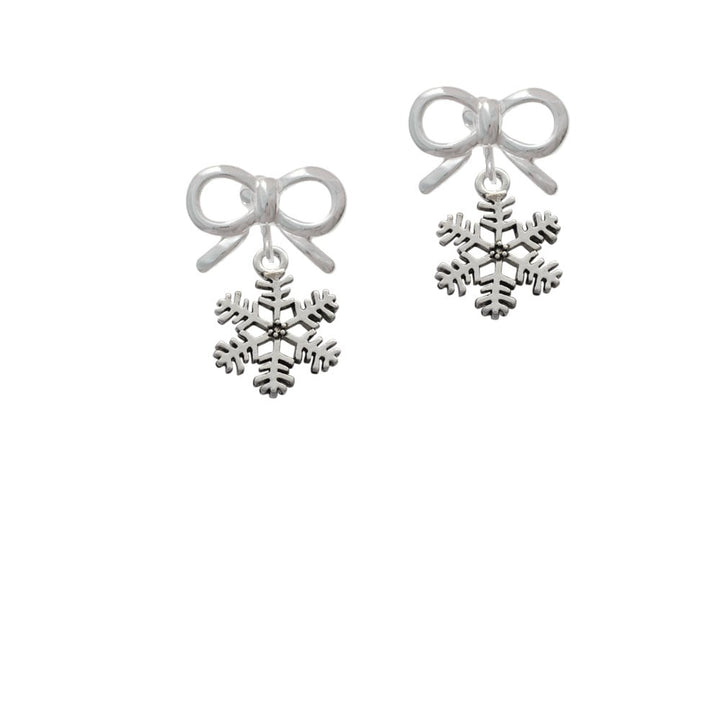 Snowflake Crystal Clip On Earrings Image 9